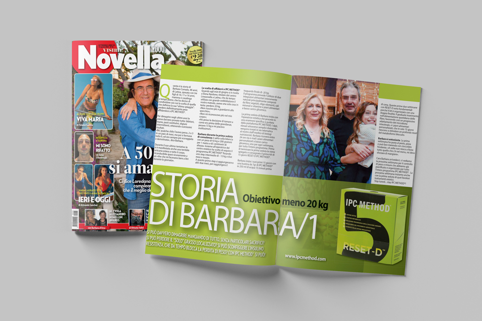 Perdita di peso con IPC Method Reset-D: la storia di Barbara su Novella 2000